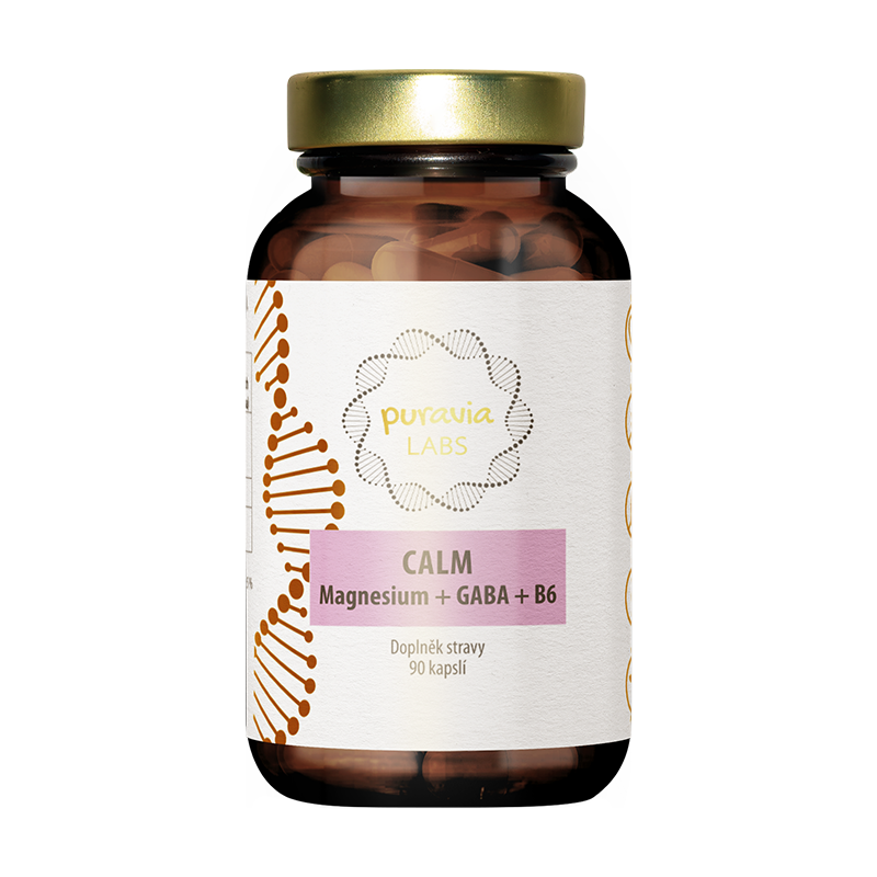 CALM Magnesium + GABA + B6 - puravia labs