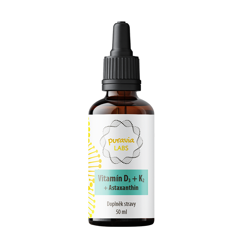 Vitamín D3 + K2 s Astaxanthinem
