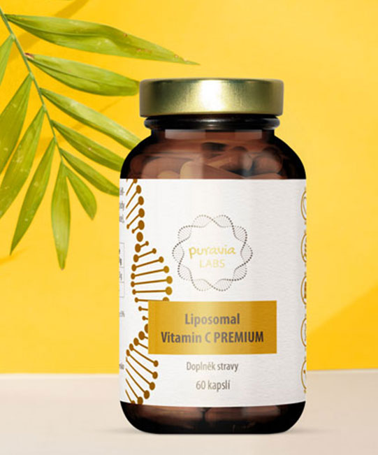 Liposomální vitamín C premium - puravia labs